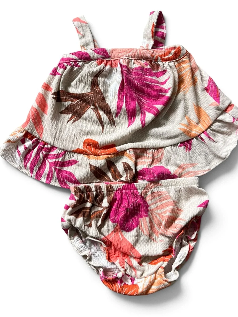 Baby Girl Hawaiian Style 3-Set Bundle, 6 months